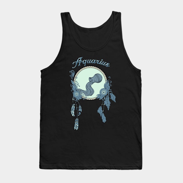 Zodiac sings aquarius Tank Top by Nicky2342